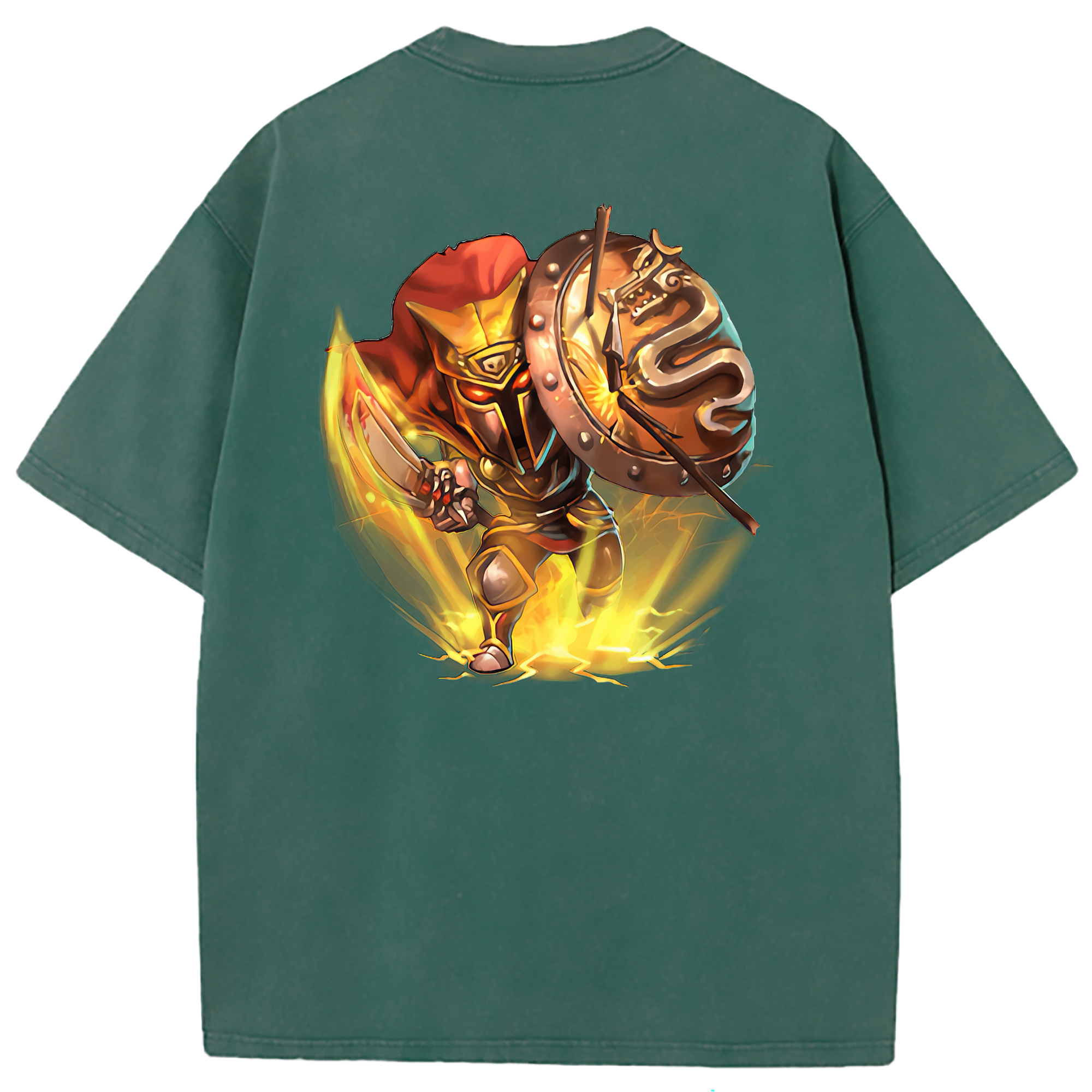 （画像用） リーグ・オブ・レジェンド League of Legends LOL 綿100% ヴィンテージ風 半袖Tシャツ（背面プリント）